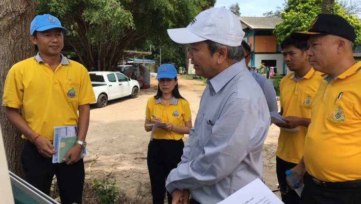 รองอธิบดีกรมทรัพยากรน้ำ ตรวจเยี่ยมโครงการในจังหวัดชลบุรี