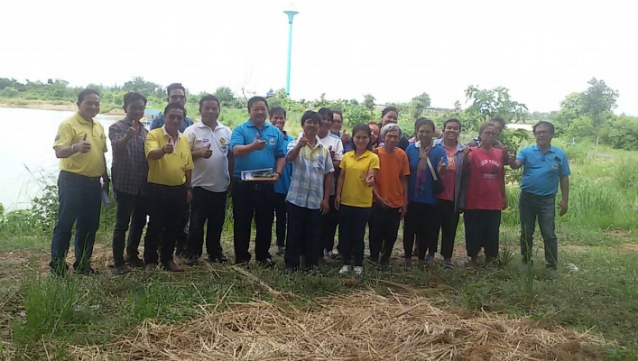 สทภ.11 ติดตามประเมินผลการดำเนินงานระบบกระจายน้ำหนองน้ำบ้านกุดกุง