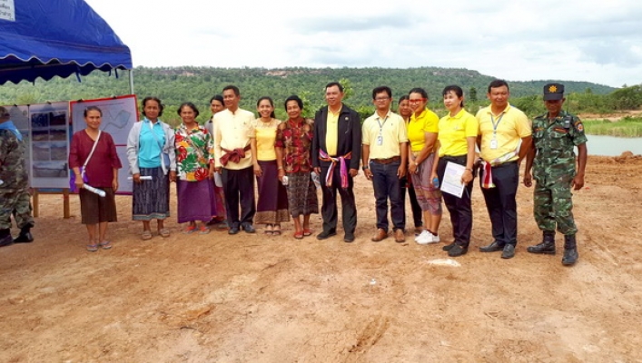สทภ.๓ ลงพื้นที่ตรวจติดตามการดำเนินงานโครงการอนุรักษ์ฟื้นฟูแหล่งน้ำฝายโคกโสกลึก บ้านโนนสมบูรณ์ หมู่ที่ ๘ ต.นามะเฟือง อ.เมือง จ.หนองบัวลำภู