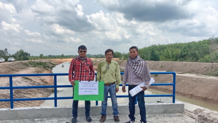 สทภ.๓ ตรวจติดตามความคืบหน้าผลการดำเนินงานโครงการอนุรักษ์ฟื้นฟูแหล่งน้ำห้วยหนองหล่ม บ้านวังยาง หมู่ที่ ๑ บ้านวังภู หมู่ที่ ๘ ต.วังชมภู อ.พรเจริญ จ.บึงกาฬ