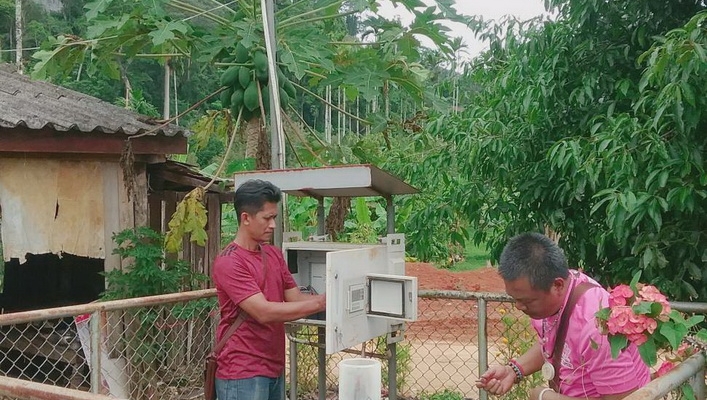 สทภ.10  ซ่อมบำรุงรักษาสถานีเตือนภัยล่วงหน้า ในพื้นที่ จ.ชุมพรและจ.ระนอง