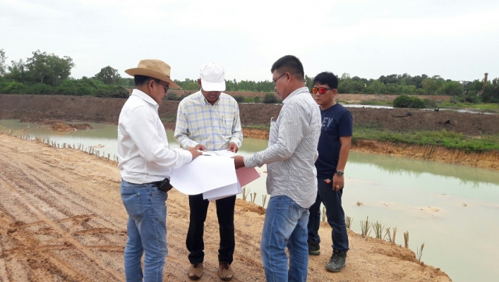 สทภ.11 ลงพื้นที่ตรวจติดตามผลการดำเนินงานโครงการปรับปรุงฟื้นฟูแหล่งน้ำกุดต่าย