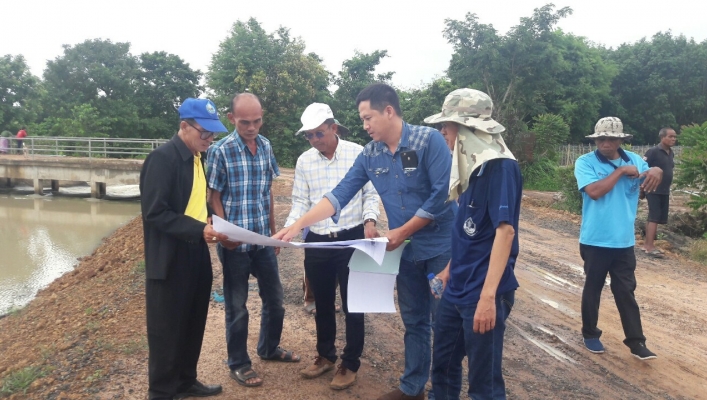 สทภ.11 ลงพื้นที่ตรวจรับงานพัสดุโครงการปรับปรุงฟื้นฟูแหล่งน้ำห้วยเสลา