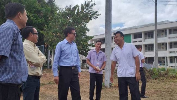 ผอ.สทภ.5 โครงการระบบกระจายน้ำคลองอีสารเขียว-โรงพยาบาลพระทองคำ จังหวัดนครราชสีมา