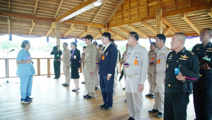 ผู้อำนวยการสำนักงานทรัพยากรน้ำภาค 7 ร่วมรับเสด็จสมเด็จพระกนิษฐาธิราชเจ้า             กรมสมเด็จพระเทพรัตนราชสุดาฯ สยามบรมราชกุมารี เนื่องในโอกาสเสด็จปฏิบัติพระราชกรณียกิจ ณ  จังหวัดกาญจนบุรี