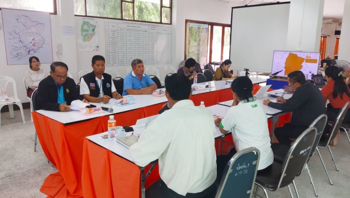 สทภ.4  เข้าร่วมประชุมการป้องกันและแก้ไขปัญหาภัยแล้ง และฝนทิ้งช่วง จังหวัดชัยภูมิ