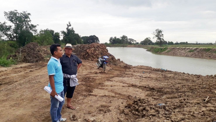 สทภ.2 ตรวจติดตามเร่งรัดผลเบิกจ่ายและผลการดำเนินงานแหล่งน้ำคลองห้วงเคียน หมู่ที่ 9ตำบลบางเคียน อำเภอชุมแสง จังหวัดนครสวรรค์