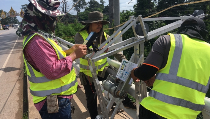 สทภ.๔ ออกปฏิบัติงานสำรวจข้อมูลทางอุทกวิทยา และงานตรวจสอบ บำรุงรักษาสถานีโทรมาตร