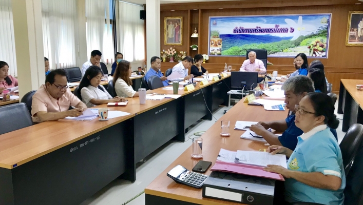 สทภ.6 จัดประชุมติดตามความก้าวหน้าผลการดำเนินงานของสำนักงานทรัพยากรน้ำภาค 6