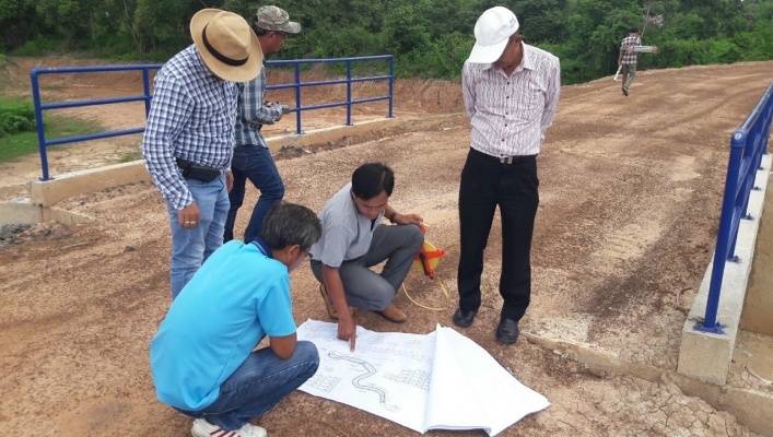 สทภ.11 ลงพื้นที่ตรวจรับงานพัสดุโครงการปรับปรุงฟื้นฟูแหล่งน้ำเริงเปือย