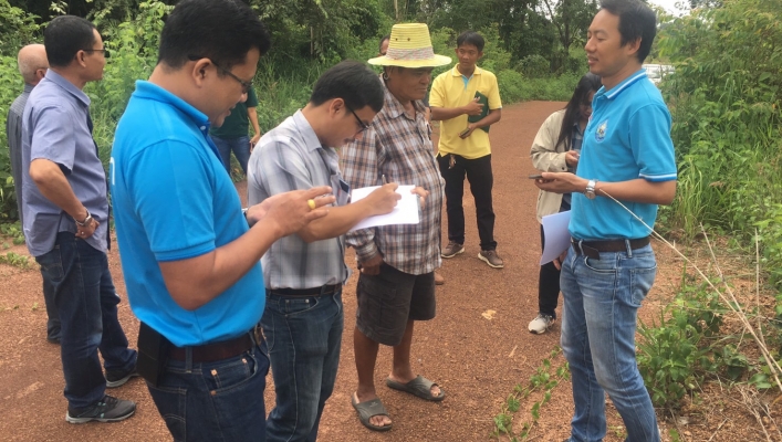 สทภ.6 ตรวจสอบความเหมาะสมโครงการในพื้นที่ ต.วังดาล อ.กบินทร์บุรี จ.ปราจีนบุรี
