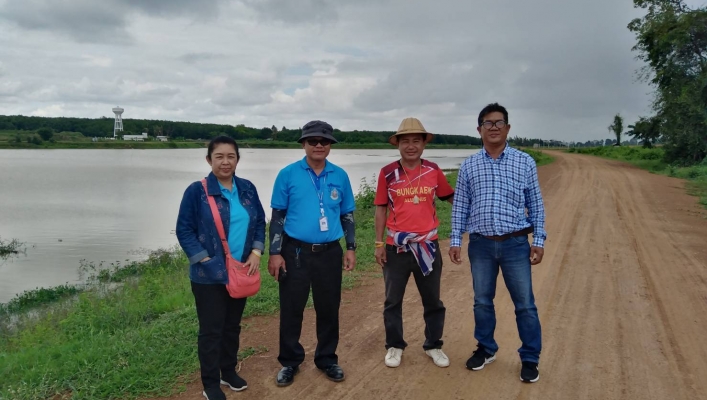 สทภ.4 ลงพื้นที่ตรวจรับงานโครงการแหล่งน้ำหนองใหญ่​ ตอน​ 2
