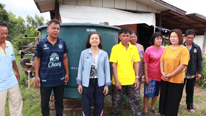 สทภ.4 แจกจ่ายน้ำสะอาดในพื้นที่ประสบปัญหาภาวะฝนทิ้งช่วง จังหวัดชัยภูมิ