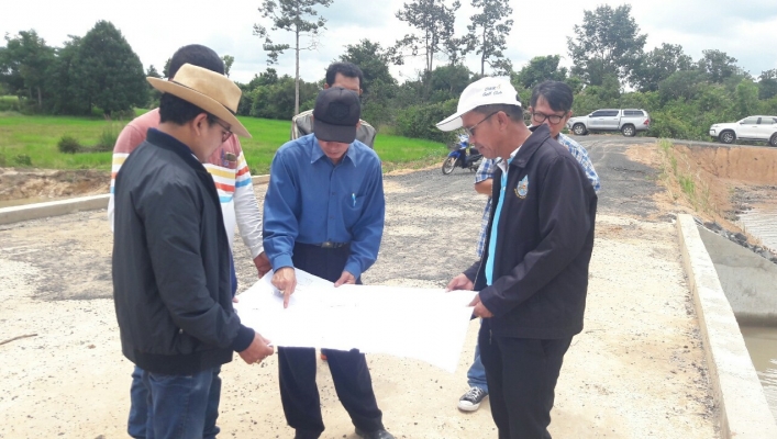 สทภ.11 ลงพื้นที่ตรวจรับงานพัสดุ โครงการอนุรักษ์ฟื้นฟูแหล่งน้ำหนองตากน