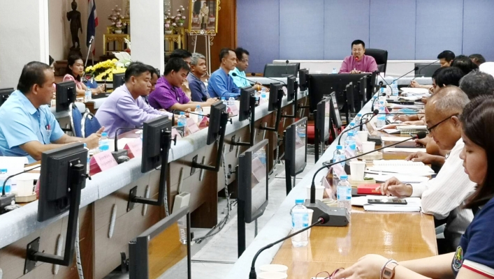 สทภ.1 ประชุมกับคณะกรรมการบริหารจังหวัดแบบบูรณาการเพื่อพิจารณาโดยการแก้ไขและบรรเทาปัญหาความเดือดร้อนของประชาชนในพื้นที่อันเนื่องมาจากปัญหาภัยแล้งและอุทกภัยในจังหวัดลำพูน