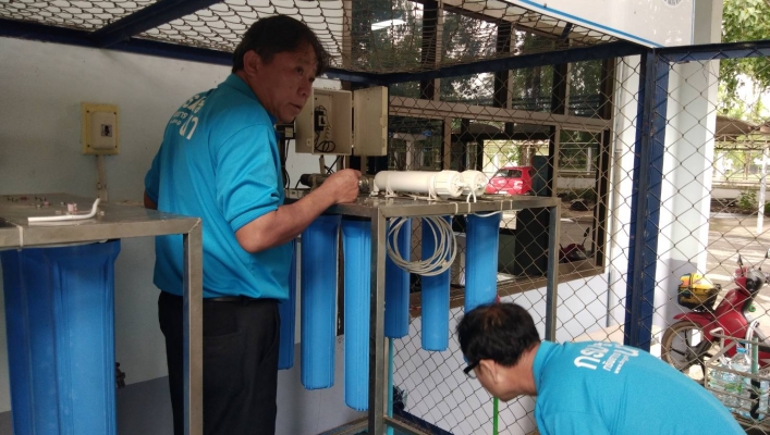 สทภ.1  ตรวจสอบบำรุงรักษาศูนย์ผลิตน้ำดื่มสะอาด 6 ศูนย์ เพื่อให้บริการและช่วยเหลือประชาชนในสภาวะวิกฤตน้ำ