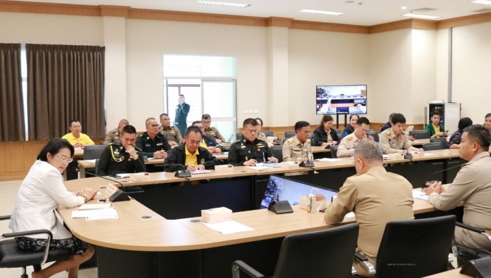 สทภ.7  ร่วมประชุมทางไกล (Video–conference) เพื่อติดตามสถานการณ์อุทกภัยณ ห้องประชุม 2 ชั้น 5 อาคารศาลากลางจังหวัดราชบุรี