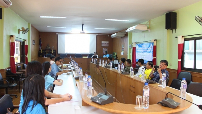 สทภ.1 โดยส่วนประสานและบริหารจัดการลุ่มน้ำปิงตอนบน ลงพื้นที่เพื่อชี้แจงรายละเอียดโครงการ แก้ไขปัญหาและอุทกภัย ปีงบประมาณ 2562 ต.เขื่อนผาก อ.พร้าว จ.เชียงใหม่