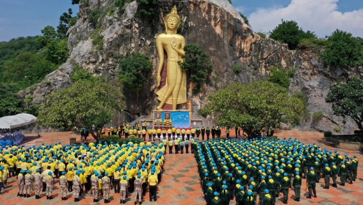 สทภ.7  สำนักงานทรัพยากรน้ำภาค 7 ร่วมพิธีบำเพ็ญพระราชกุศลและกิจกรรมน้อมรำลึกเนื่องในวันคล้ายวันสวรรคต พระบาทสมเด็จพระบรมชนกาธิเบศร มหาภูมิพลอดุลยเดชมหาราช บรมนาถบพิตร ณ ตำบลเกาะพลับพลา อำเภอเมืองราชบุรี  จังหวัดราชบุรี