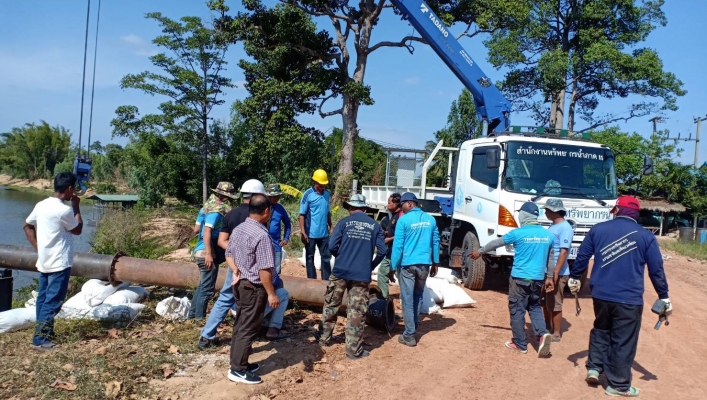 สทภ.11 ส่วนบริหารจัดการน้ำ ทส.ช่วยภัยแล้งจังหวัดอำนาจเจริญ