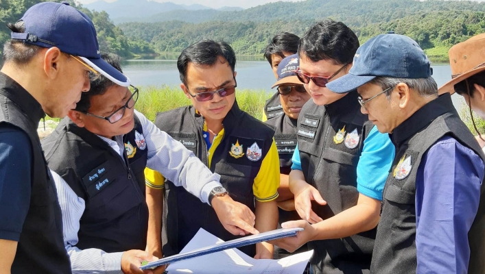 รองอธิบดีกรมทรัพยากรน้ำ ลงพื้นที่ตรวจโครงการแหล่งน้ำ สทภ.1