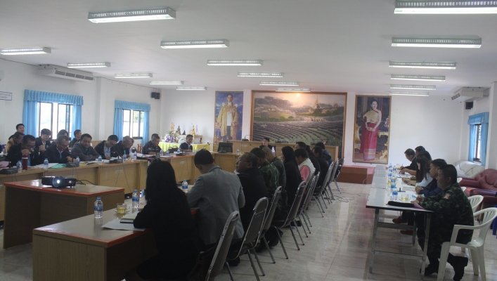 สทภ.1 โดยส่วนประสานและบริหารจัดการลุ่มน้ำกกและโขง เข้าร่วมประชุมคณะทำงานโครงการพัฒนาพื้นที่สูงแบบโครงการหลวงแม่สลอง ครั้งที่ 4/2562 จังหวัดเชียงราย