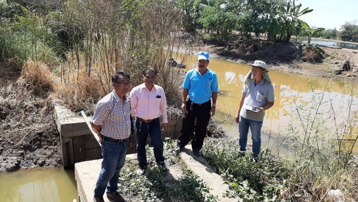 สทภ.6 ตรวจสอบพื้นที่ประสบภัยแล้ง จังหวัดฉะเชิงเทรา