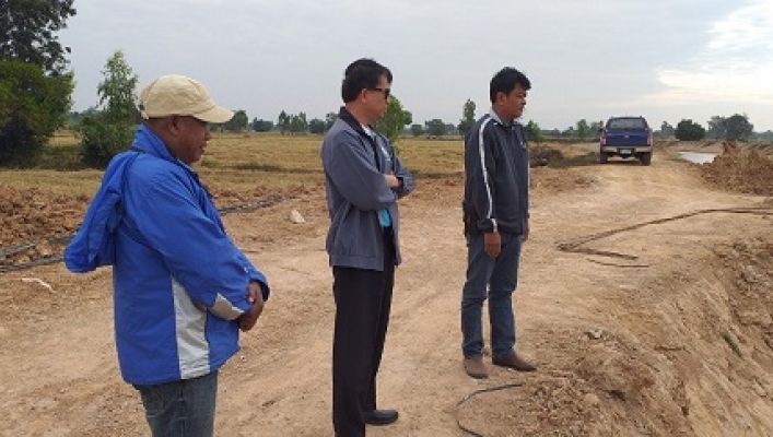 สทภ.5 ผอ.ภาค ตรวจติดตามเร่งรัดการดำเนิน โครงการอนุรักษ์ฟื้นฟูห้วยระหาร จ.สุรินทร์