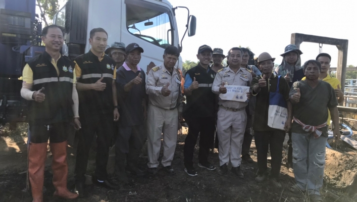 สทภ.1 โดยส่วนบริหารจัดการน้ำ ติดตั้งเครื่องสูบน้ำช่วยเหลือประชาชนประสบภัยแล้งเกษตรไม้ผล  อ.ลี้ จ.ลำพูน
