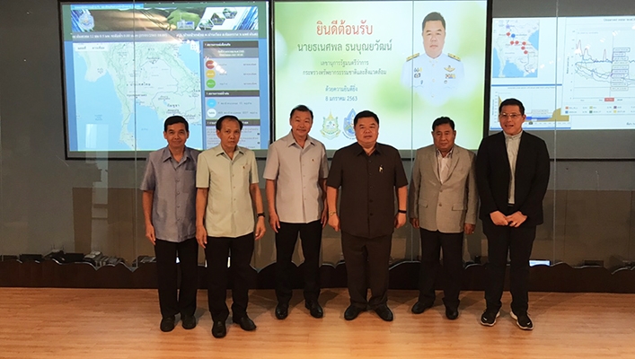 ศูนย์ป้องกันวิกฤติน้ำ ต้อนรับคณะเลขานุการรัฐมนตรีว่าการกระทรวงทรัพยากรธรรมชาติและสิ่งแวดล้อม