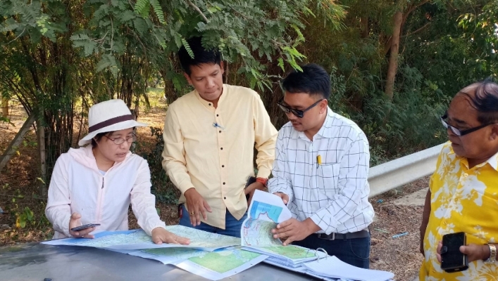 สทภ.7  ลงพื้นที่ตรวจสอบความเหมาะสมและวางโครงการอ่างพวง ณ จังหวัดเพชรบุรี