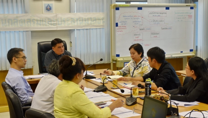 สำนักส่งเสริมและประสานมวลชน ให้การต้อนรับคณะตรวจจากสำนักงานการตรวจเงินแผ่นดิน ณ ห้องประชุม สำนักส่งเสริมและประสานมวลชน ชั้น 7 กรมทรัพยากรน้ำ