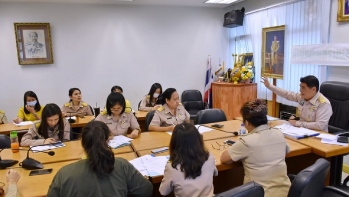 ประชุมผู้บริหารและเจ้าหน้าที่สำนักส่งเสริมและประสานมวลชน ครั้งที่ 5/2563 ณ ห้องประชุม ชั้น 7 กรมทรัพยากรน้ำ