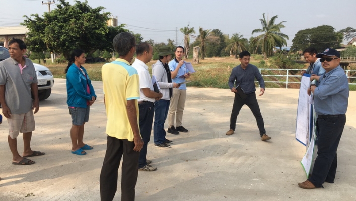 สทภ.9 ลงพื้นที่ตรวจติดตามประเมินผลโครงการก่อสร้างประตูระบายน้ำบ้านแหลมยาง ตำบลป่ามะคาบ อำเภอเมือง จังหวัดพิจิตร