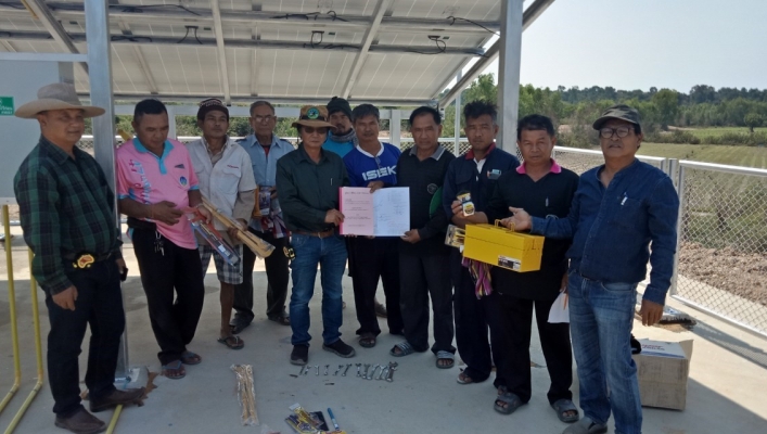 สทภ.11 ส่วนวิชาการลงพื้นที่ ติดตามเร่งรัดผลการดำเนินงานการก่อสร้างระบบกระจายน้ำหนองบ่อ-หนองแข้