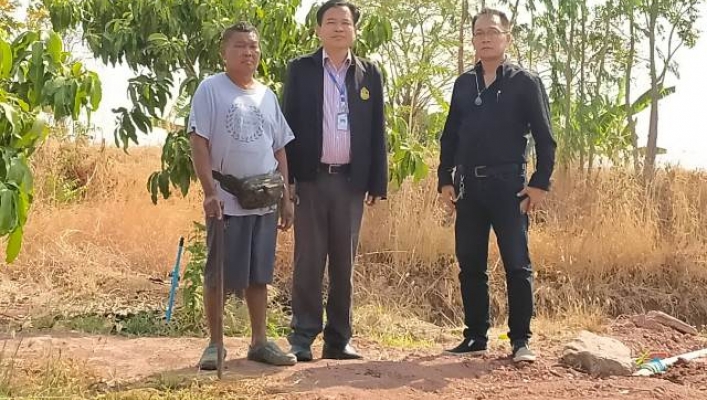 สทภ.4  ลงพื้นที่ตรวจแปลงพืชที่เสี่ยงรุนแรงไม้ผลจะตายได้ในฤดูแล้งระดับตำบลนอกเขตชลประทาน(ธ.ค.2562-เม.ย.2563) ในพื้นที่ต.นาแพง​ อ.โคกโพธิ์ไชย​ จ.ขอนแก่น
