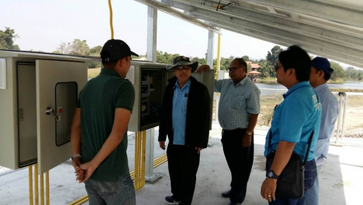 สทภ.7  ลงพื้นที่ตรวจรับงานโครงการระบบกระจายน้ำด้วยพลังงานแสงอาทิตย์ ณ จังหวัดราชบุรี