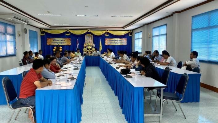 สทภ.7 ร่วมประชุมชี้แจงแผนงานโครงการก่อสร้างระบบผันน้ำจากอ่างเก็บน้ำห้วยไก่ต่อ - อ่างเก็บน้ำห้วยตะเคียน - ระบบส่งน้ำอ่างเก็บน้ำมรสวบ ตำบลชัยเกษม อำเภอบางสะพาน จังหวัดประจวบคีรีขันธ์