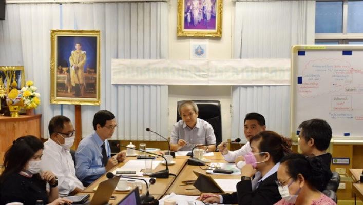 ประชุมหารือการปรับโครงสร้างอัตรากำลังกองอนุรักษ์ทรัพยากรน้ำ ณ ห้องประชุมสำนักส่งเสริมและประสานมวลชน ชั้น 7 กรมทรัพยากรน้ำ
