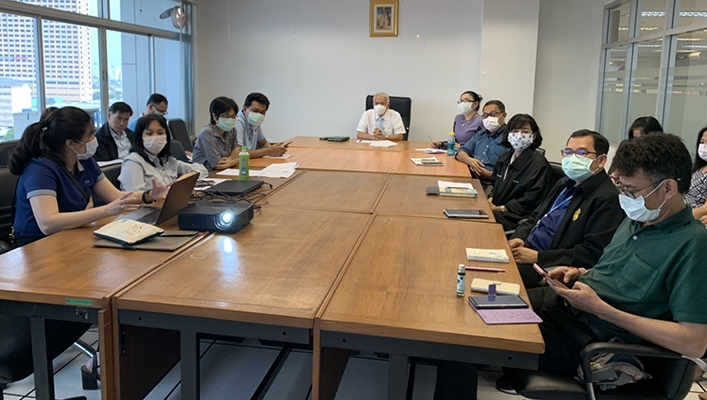 ประชุมหารือการปรับโครงสร้างอัตรากำลังศูนย์สารสนเทศทรัพยากรน้ำ ณ ห้องประชุมศูนย์สารสนเทศทรัพยากรน้ำ