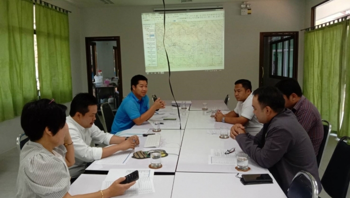 สทภ.7  ประชุมร่วมกับ หัวหน้าฝ่ายวิศวกรรม สำนักงานก่อสร้างชลประทานขนาดกลางที่ 13 กองพัฒนาแหล่งน้ำขนาดกลาง เพื่อหารือและตรวจสอบความซ้ำซ้อนแผนงานโครงการที่จะดำเนินการภายในพื้นที่จังหวัดกาญจนบุรีและจังหวัดราชบุรี