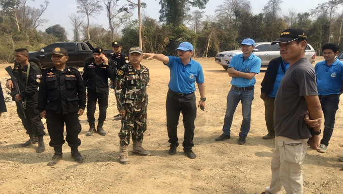 สทภ.6 ลงพื้นที่ตรวจติดตามการดำเนินงาน โครงการอนุรักษ์ฟื้นฟูแหล่งน้ำช้างป่า ในพื้นที่ จ.ฉะเชิงเทรา