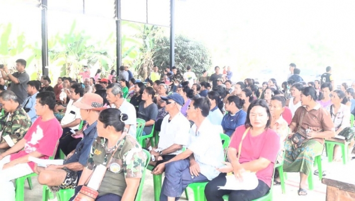 สทภ.7  จัดประชุมเชิงปฏิบัติการรับฟังความคิดเห็นฯ โครงการพัฒนาพื้นที่สูง แบบโครงการหลวงห้วยเขย่ง ช่วง 3 หมู่ 6 ตำบลห้วยเขย่ง อำเภอทองผาภูมิ จังหวัดกาญจนบุรี