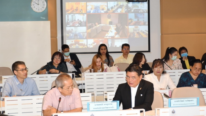 การประชุมการแก้ไขปัญหาพื้นที่เสี่ยงขาดแคลนน้ำเพื่อการเกษตร (ไม้ผล ไม้ยืนต้น) นอกเขตชลประทาน ครั้งที่ 2 /2563 ณ ห้องประชุมสายชล ชั้น 9 กรมทรัพยากรน้ำ