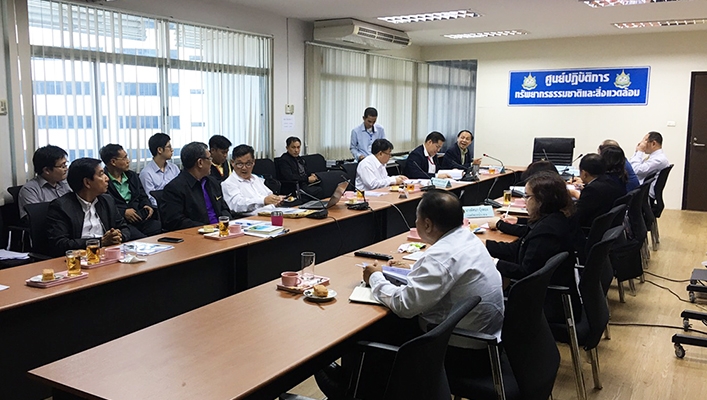 การประชุมคณะทำงานศูนย์ปฏิบัติการทรัพยากรธรรมชาติและสิ่งแวดล้อม (ด้านทรัพยากรน้ำ) ครั้งที่ 1/2563 ณ ศูนย์ปฏิบัติการทรัพยากรธรรมชาติและสิ่งแวดล้อม ชั้น 11 อาคารกรมทรัพยากรน้ำ