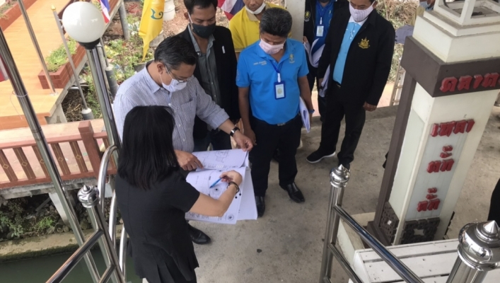 สทภ.7 ร่วมตรวจสอบพื้นที่เพื่อพิจารณาและให้ความเห็นว่าสะพานข้ามคลองที่ขออนุญาตก่อสร้างเป็นอุปสรรคต่อแผนพัฒนาจังหวัด