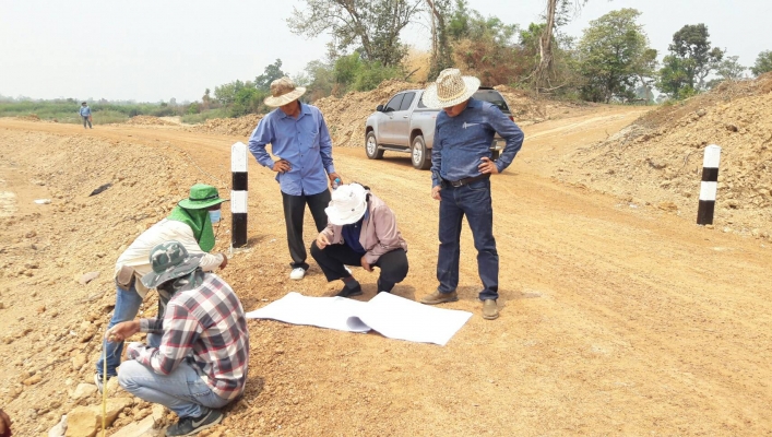 สทภ.11 ทส.ลงพื้นที่ตรวจรับงานพัสดุโครงการปรับปรุงฟื้นฟูแหล่งน้ำกุดศรีเมืองคุณ
