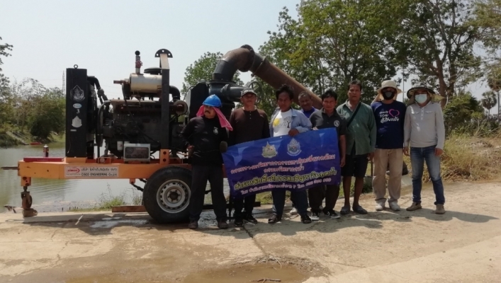สทภ.7  ติดตั้งเครื่องสูบน้ำ  ณ ตำบลท่าเสน และตำบลไร่มะขาม อำเภอบ้านลาด จังหวัดเพชรบุรี