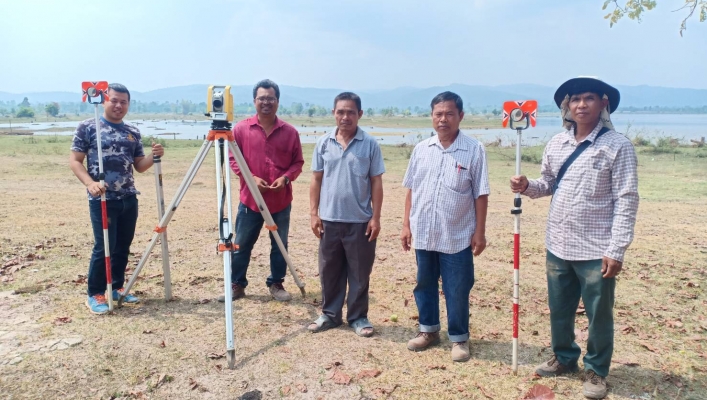 สทภ.11 ทส.ลงพื้นที่สำรวจออกแบบโครงการอนุรักษ์ฟื้นฟูแหล่งน้ำอ่างเก็บน้ำพลาญเสือ ตอนล่าง