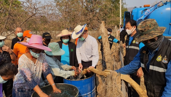 สทภ1. ช่วยภัยแล้งเกษตรไม้ผลยืนต้นตาย จ.ลำปาง